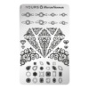 YOURS Stamping Plates Diamonds are forever 8719324059206
